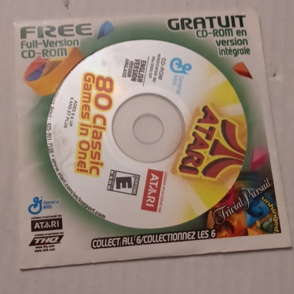 $4 Add-on 80 Classic Games In One! - CD-Rom For Windows 98/Me/2000/XP